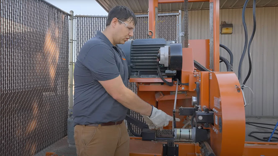How To Change a Sawmill Blade WoodMizer USA